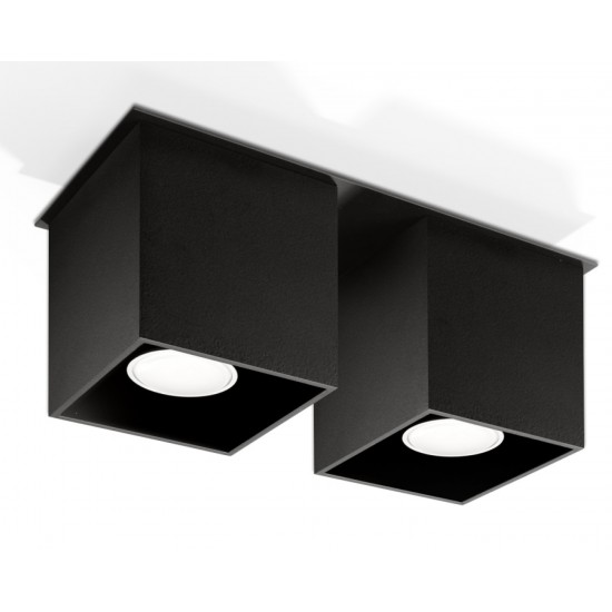 Plafoniera Quad 2 Negru