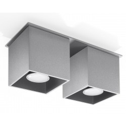 Plafoniera Quad 2 Gri