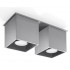 Plafoniera Quad 2 Gri