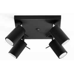 Plafoniera Ring 4 Negru