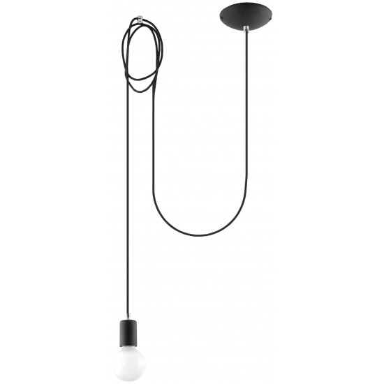Lampa Suspendata Edison 1 Neagra