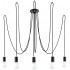 Lampa Suspendata Edison 5 Neagra