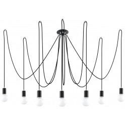 Lampa Suspendata Edison 7 Negru