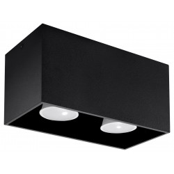 Plafoniera Quad Black