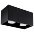 Plafoniera Quad Black