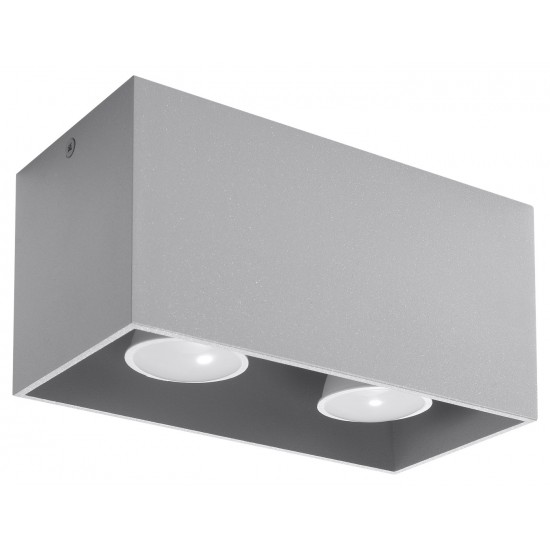Plafoniera Quad Grey