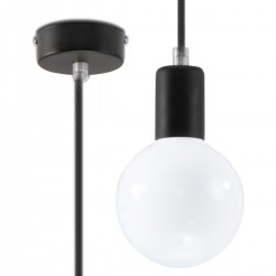 Lampă suspendată EDISON neagră