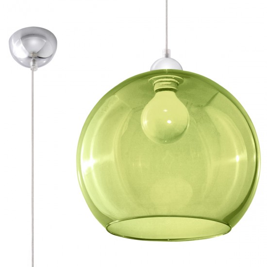 Lampă suspendată BALL verde
