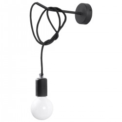 Lampa de perete EDISON neagra