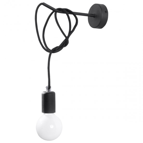 Lampa de perete EDISON neagra