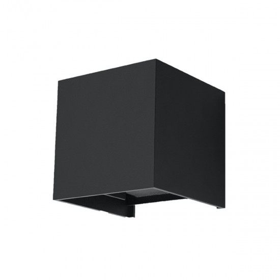 Aplica de perete LUCA LED negru IP54