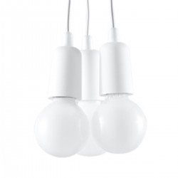 Lampa suspendata DIEGO 3 alb