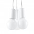 Lampa suspendata DIEGO 3 alb