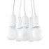 Lampa suspendata DIEGO 5 alb