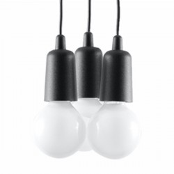 Lampa suspendata DIEGO 3 neagra