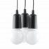 Lampa suspendata DIEGO 3 neagra