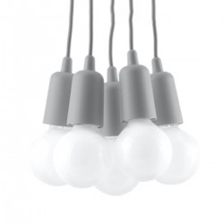 Lampa suspendata DIEGO 5 gri