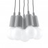 Lampa suspendata DIEGO 5 gri