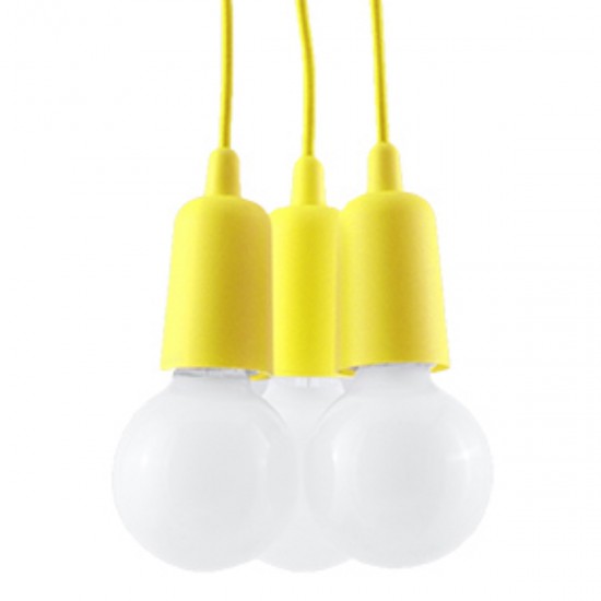 Lampa suspendata DIEGO 3 galbena