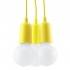Lampa suspendata DIEGO 3 galbena