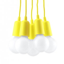 Lampa suspendata DIEGO 5 galbena