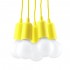 Lampa suspendata DIEGO 5 galbena