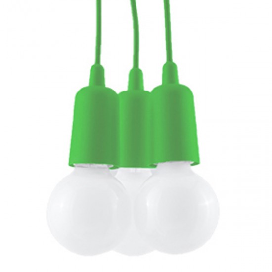 Lampa suspendata DIEGO 3 verde