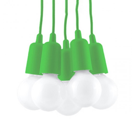 Lampa suspendata DIEGO 5 verde