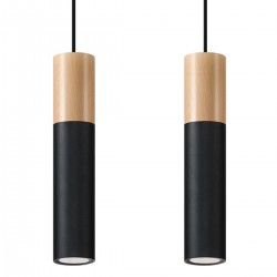 Lampa suspendata PABLO 2 neagra