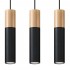 Lampa suspendata PABLO 3 neagra