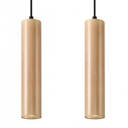 Lampa suspendata LINO 2 lemn
