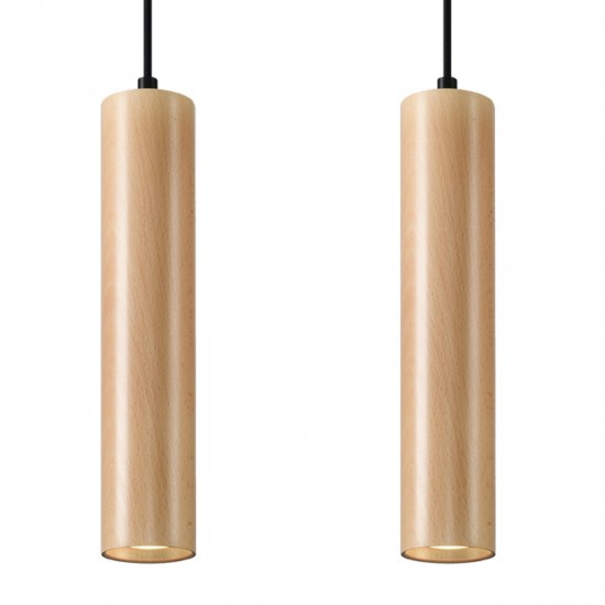 Lampa suspendata LINO 2 lemn