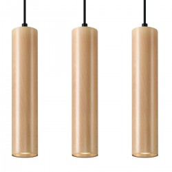 Lampa suspendata LINO 3 lemn