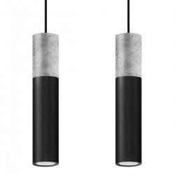 Lampa suspendata BORGIO 2 neagra