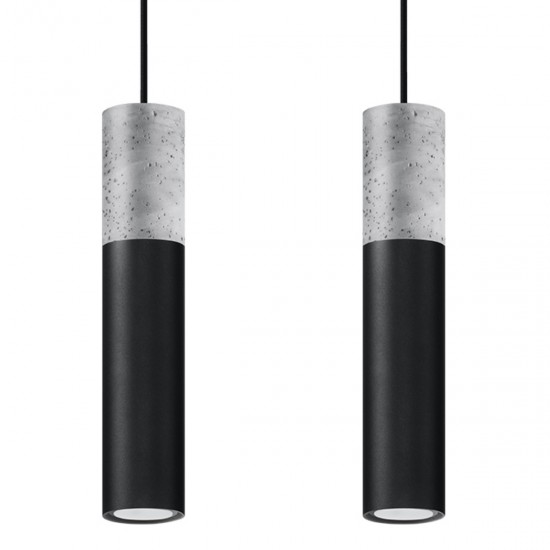 Lampa suspendata BORGIO 2 neagra