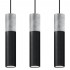 Lampa suspendata BORGIO 3L neagra
