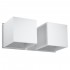 Lampa de perete QUAD 2 alba