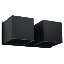 Lampa de perete QUAD 2 neagra