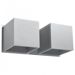 Aplica de perete QUAD 2 gri