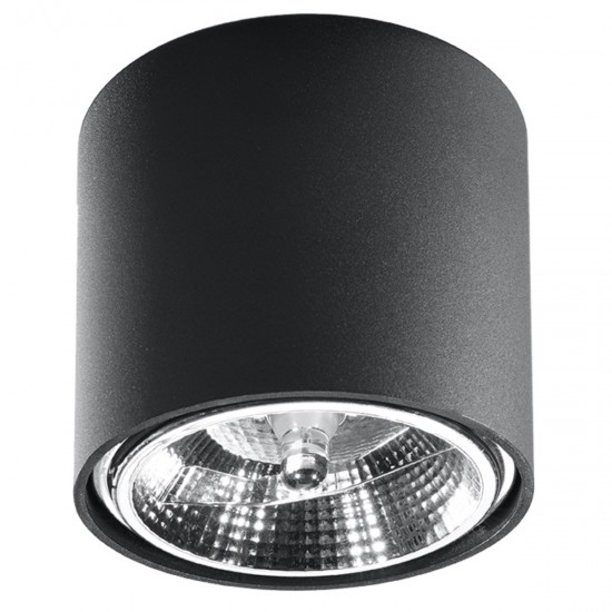 Plafoniera TIUBE neagra