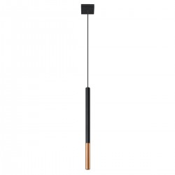 Lampa suspendata MOZAICA 1 negru/cupru