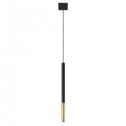 Lampa suspendata MOZAICA 1 negru/auriu