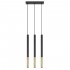 Lampa suspendata MOZAICA 3L negru/auriu