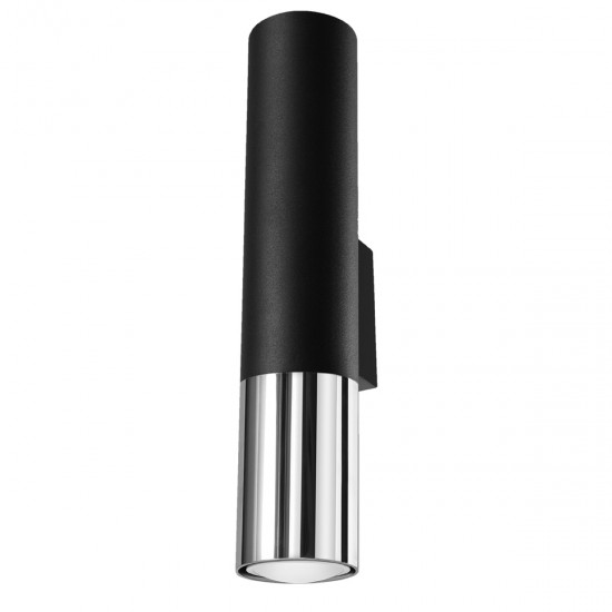 Aplica de perete LOOPEZ negru/crom