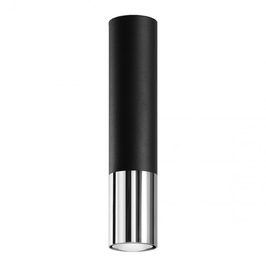 Plafoniera LOOPEZ negru/crom