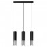 Lampa suspendata LOOPEZ 3L negru/crom