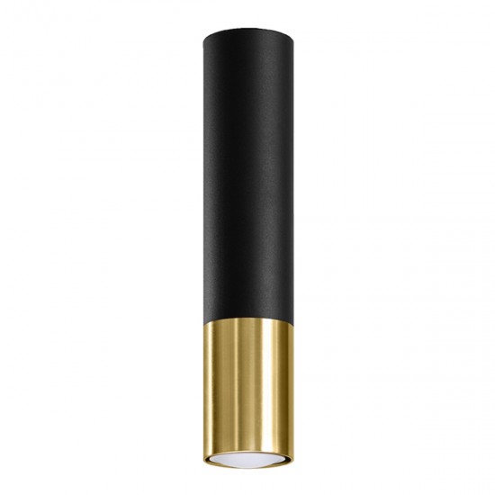 Plafoniera LOOPEZ negru/auriu