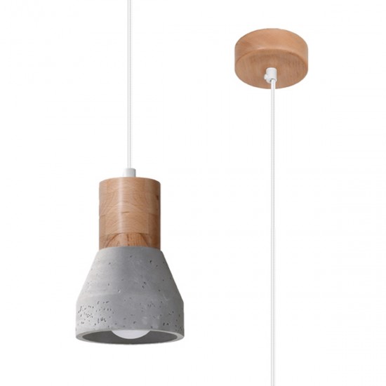 Lampă suspendată QUBIC gri