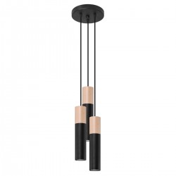 Lampa suspendata PABLO 3P neagra