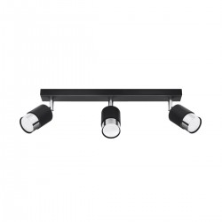 Plafoniera NERO 3 negru/crom